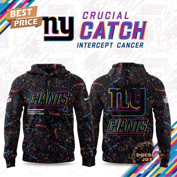 New York Giants x Crucial Catch Intercept Cancer 2025 Hoodie