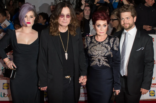 Kelly Osbourne, Ozzy Osbourne, Sharon Osbourne, and Jack Osbourne attend the Pride of Britain awards