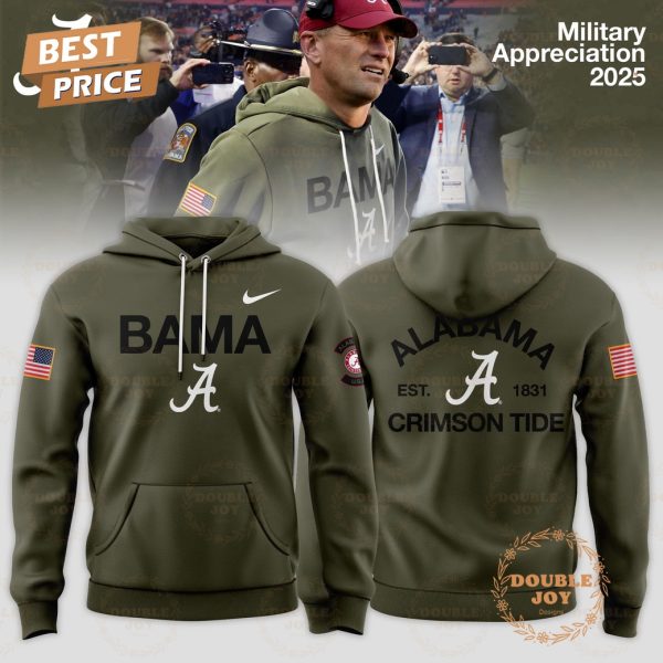 Alabama Crimson Tide x Military Appreciation BAMA 2025 Hoodie