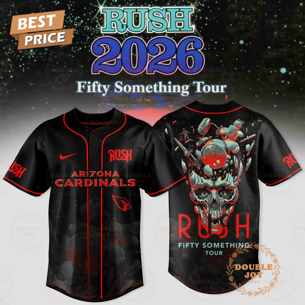 Arizona Cardinals x RUSH Tour 2026 Baseball Jersey Arizona Cardinals x RUSH Tour 2026 Baseball Jersey