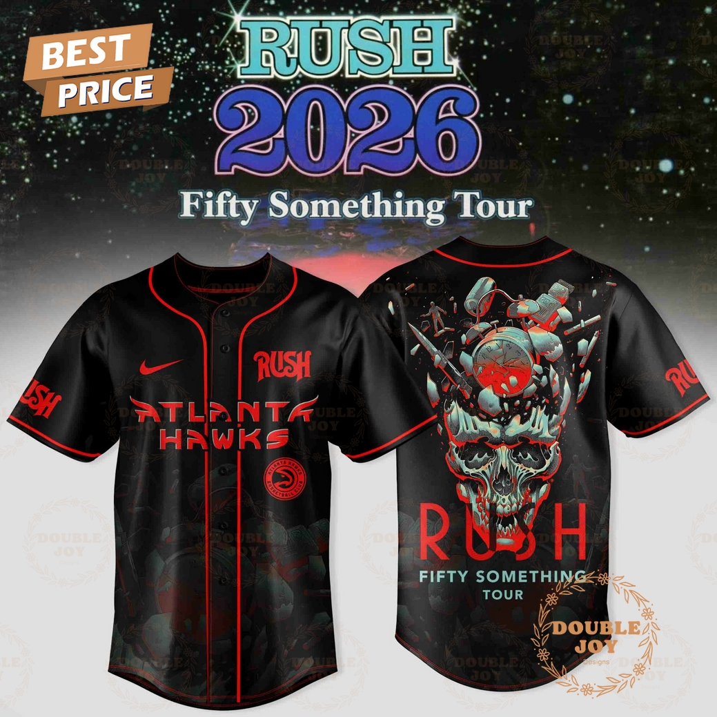 Atlanta Hawks x RUSH Tour 2026 Baseball Jersey Atlanta Hawks x RUSH Tour 2026 Baseball Jersey