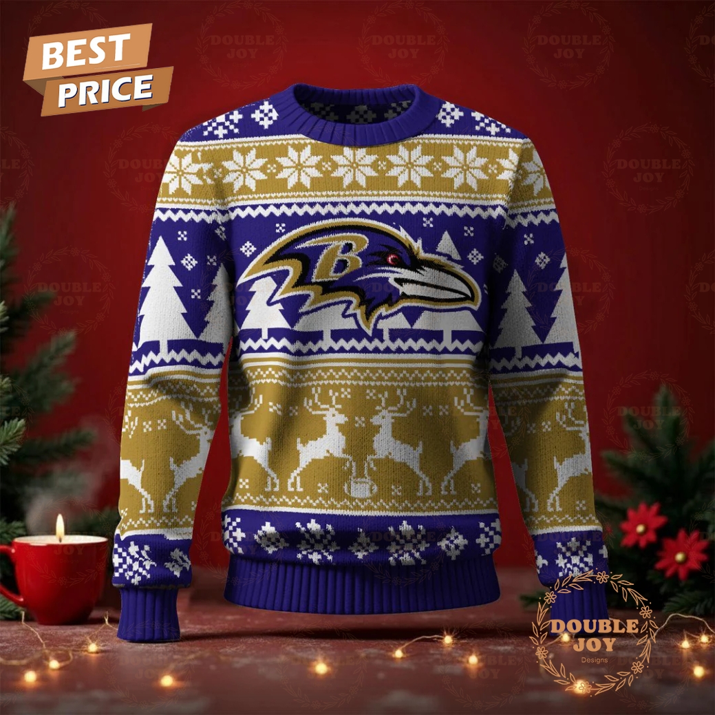 Baltimore Ravens Merry Christmas 2025 Sweater Baltimore Ravens Merry Christmas 2025 Sweater