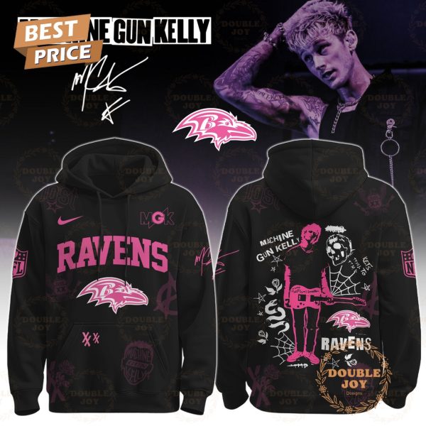 Baltimore Ravens x Machine Gun Kelly Tour The Lost Americana 2025 Hoodie