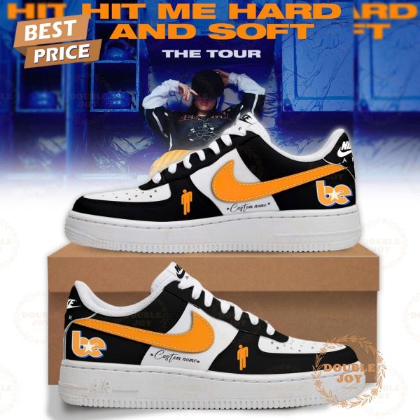 Billie Eilish The Tour 2025 Custom Orange Air Force 1 Sneakers
