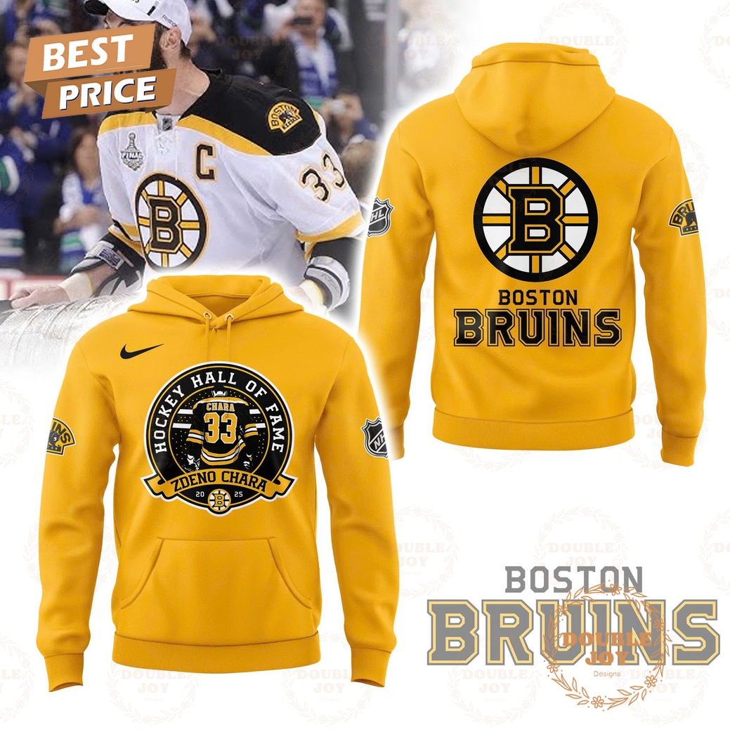 Boston Bruins x Zdeno Chara Hockey Hall Of Fame 2025 Hoodie Boston Bruins x Zdeno Chara Hockey Hall Of Fame 2025 Hoodie