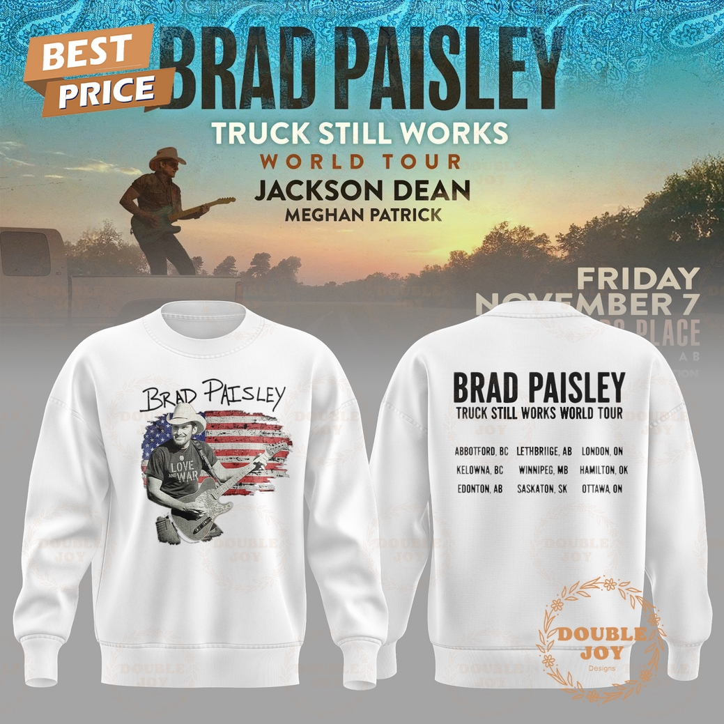 Brad Paisley x Truck Still Works World Tour 2025 Hoodie Brad Paisley x Truck Still Works World Tour 2025 Hoodie