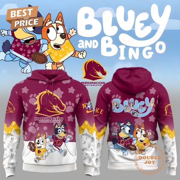 Brisbane Broncos x Bluey And Bingo 2025 Hoodie
