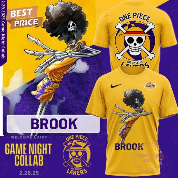 Brook One Piece x Los Angeles Lakers Game Night T-Shirt, Hoodie