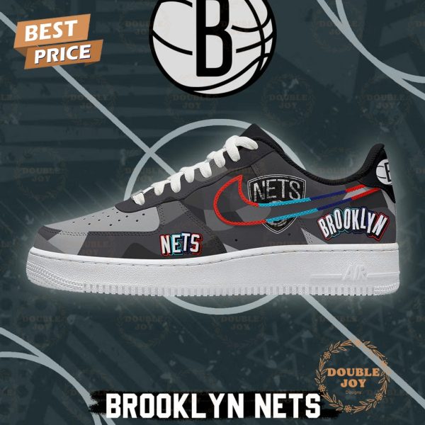 Brooklyn NetsCity Edition 2025 Air Force 1 Sneakers