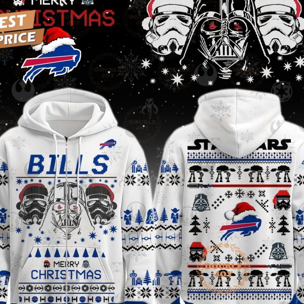 Buffalo Bills x Star Wars Merry Christmas 2025 Hoodie