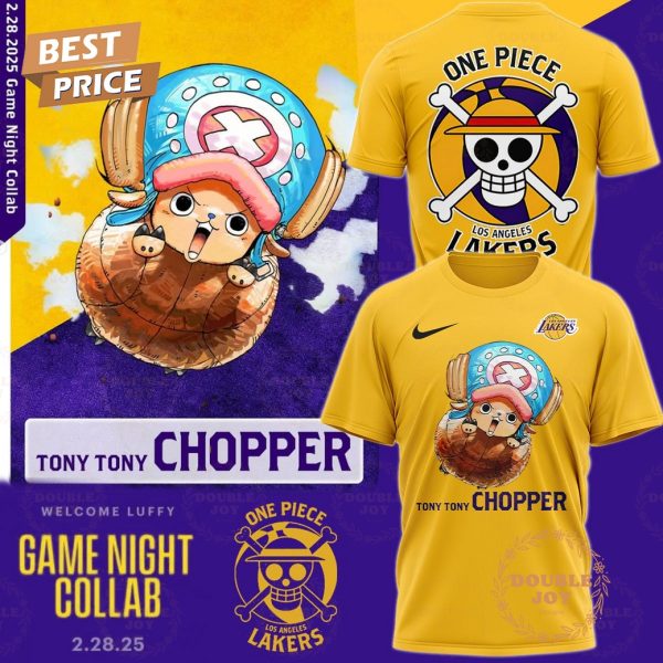 Chopper One Piece x Los Angeles Lakers Game Night T-Shirt, Hoodie