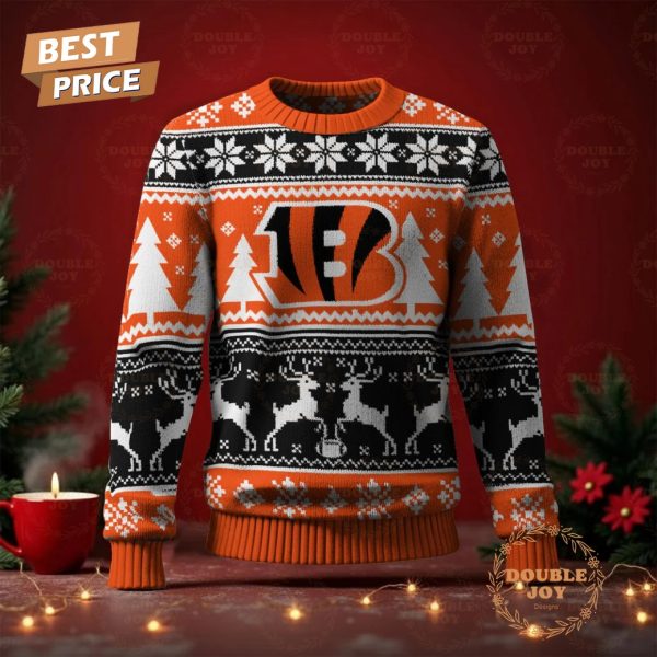 Cincinnati Bengals Merry Christmas 2025 Sweater
