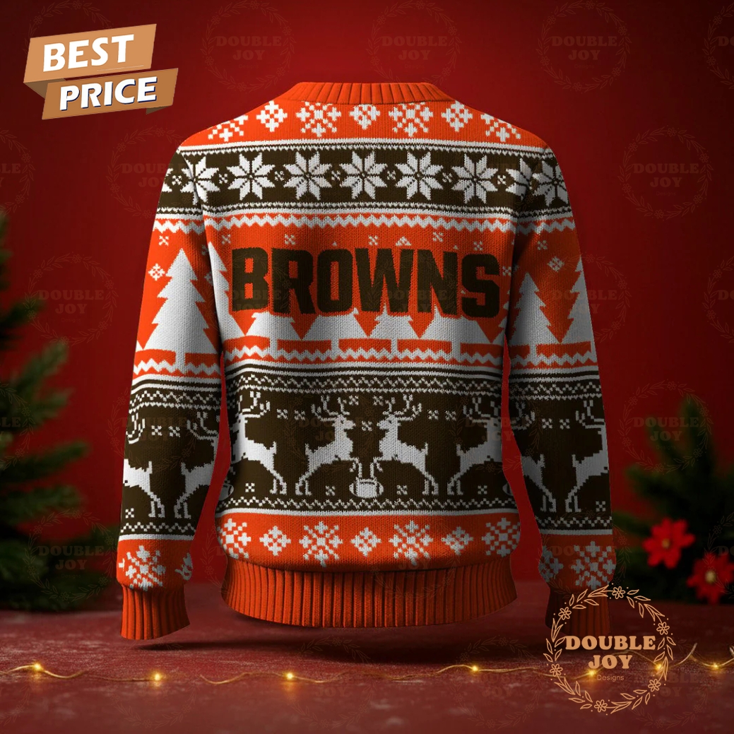 Cleveland Browns Merry Christmas 2025 Sweater Cleveland Browns Merry Christmas 2025 Sweater