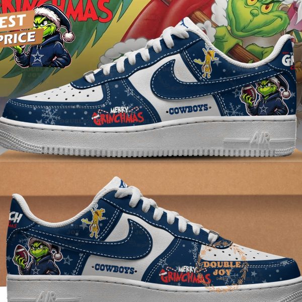 Dallas Cowboys X Merry Grichmas 2025 Air Force 1 Sneakers