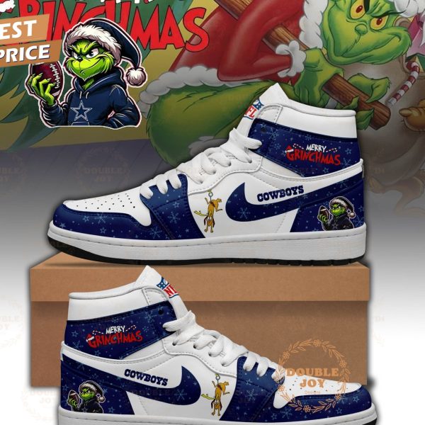 Dallas Cowboys x Merry Grichmas 2025 Air Jordan 1 Hightop Shoes