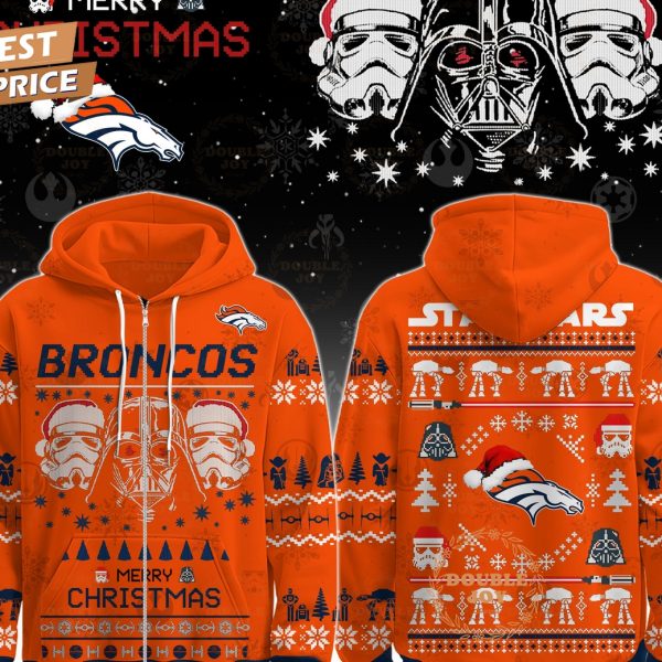 Denver Broncos x Star Wars Merry Christmas 2025 Hoodie