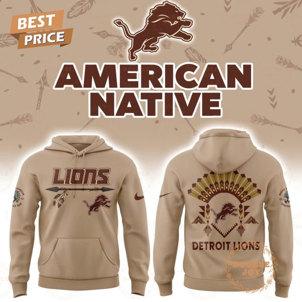 Detroit Lions American Native 2025 Hoodie