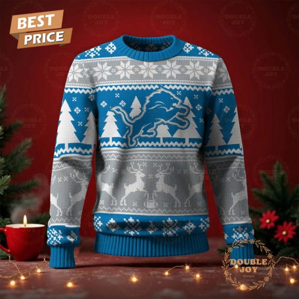 Detroit Lions Merry Christmas 2025 Sweater