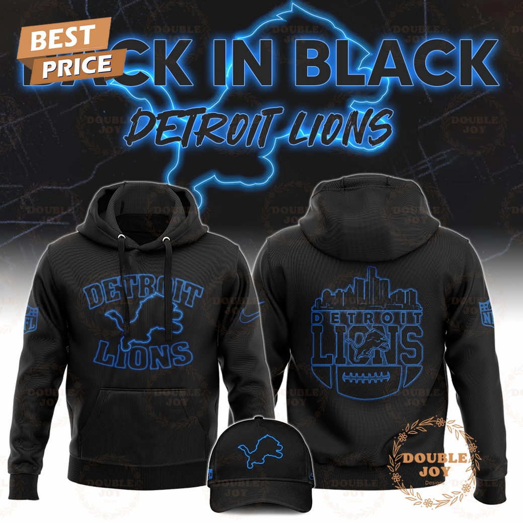 Detroit Lions x Back to Black 2025 Hoodie Detroit Lions x Back to Black 2025 Hoodie