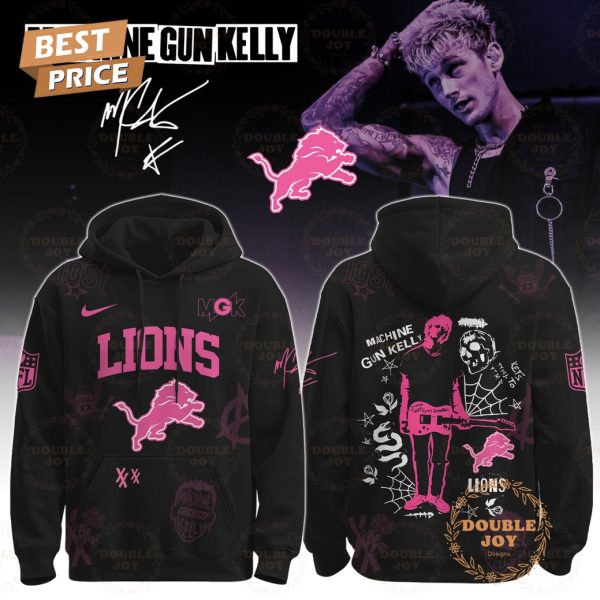 Detroit Lions x Machine Gun Kelly Tour The Lost Americana 2025 Hoodie