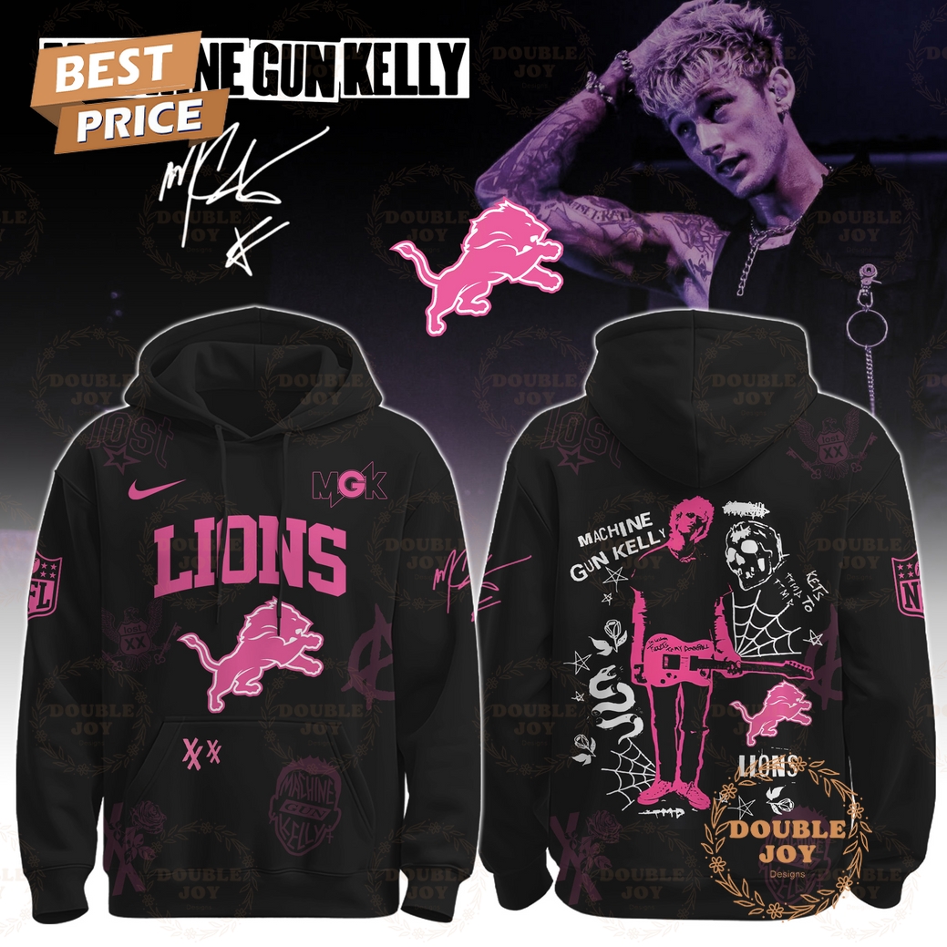 Detroit Lions x Machine Gun Kelly Tour The Lost Americana 2025 Hoodie Detroit Lions x Machine Gun Kelly Tour The Lost Americana 2025 Hoodie
