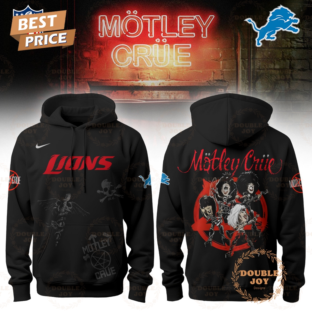Detroit Lions x Mötley Crüe Tour 2026 Hoodie Detroit Lions x Mötley Crüe Tour 2026 Hoodie