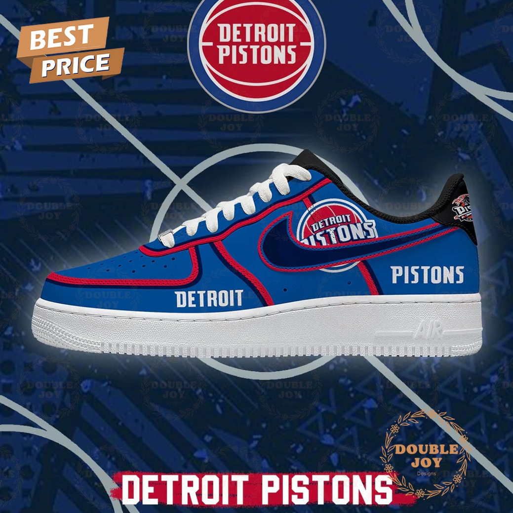 Detroit Pistons City Edition 2025 Air Force 1 Sneakers Detroit Pistons City Edition 2025 Air Force 1 Sneakers