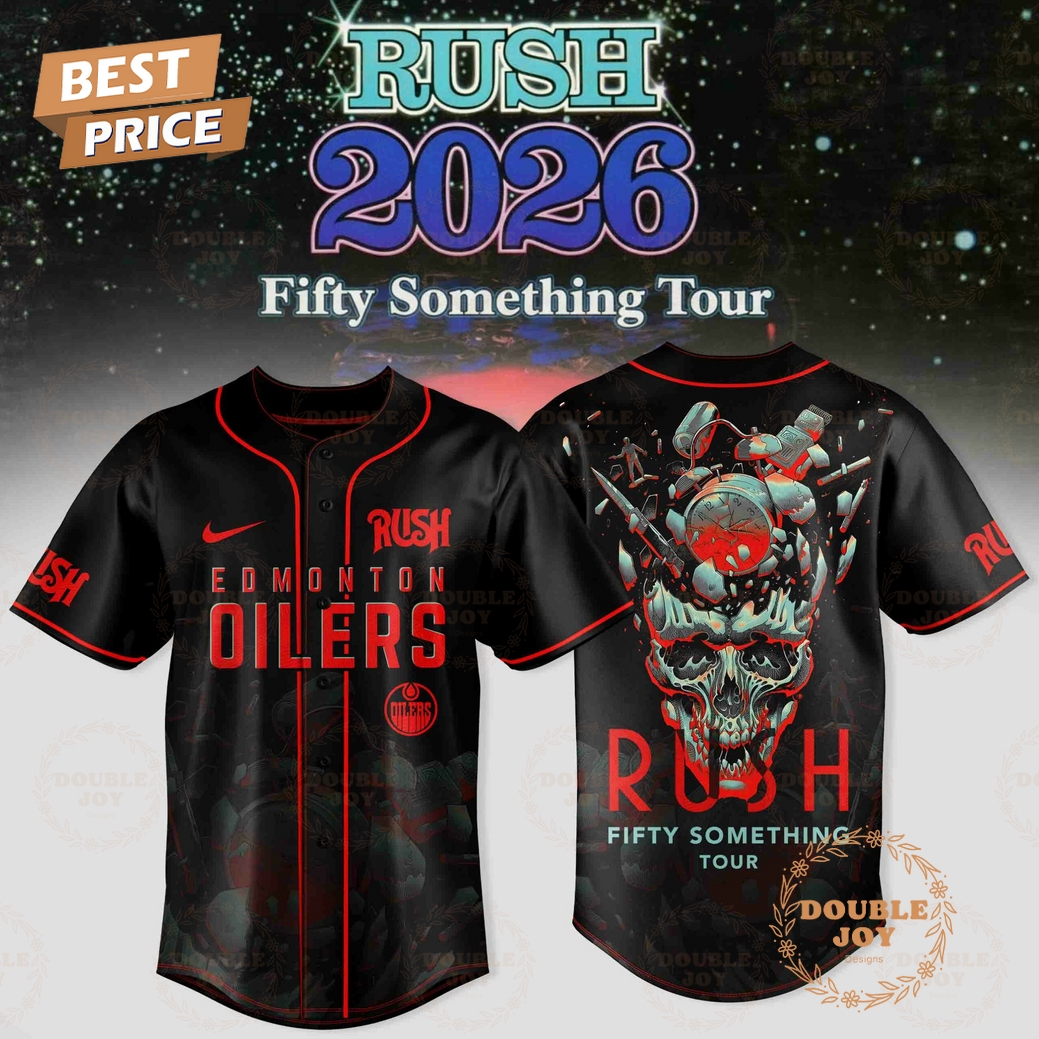 Edmonton Oilers x RUSH Tour 2026 Baseball Jersey Edmonton Oilers x RUSH Tour 2026 Baseball Jersey