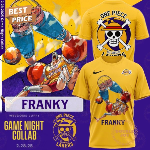 Franky One Piece x Los Angeles Lakers Game Night T-Shirt, Hoodie