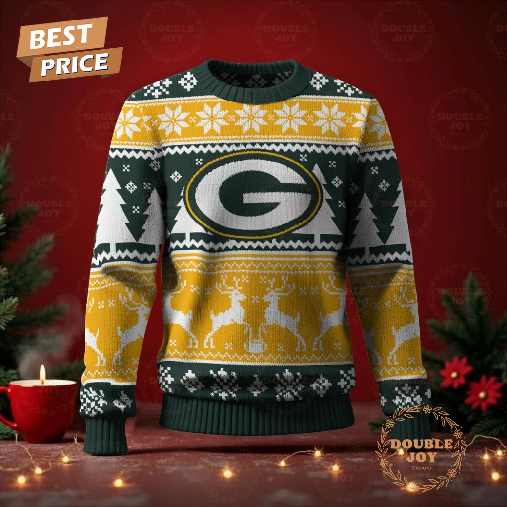 Green Bay Packers Merry Christmas 2025 Sweater Green Bay Packers Merry Christmas 2025 Sweater