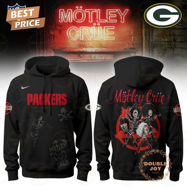 Green Bay Packers x Mötley Crüe Tour 2026 Hoodie
