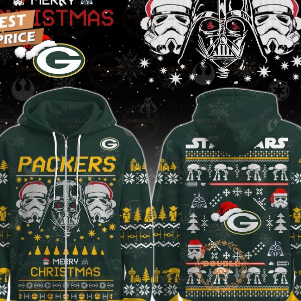 Green Bay Packers x Star Wars Merry Christmas 2025 Hoodie