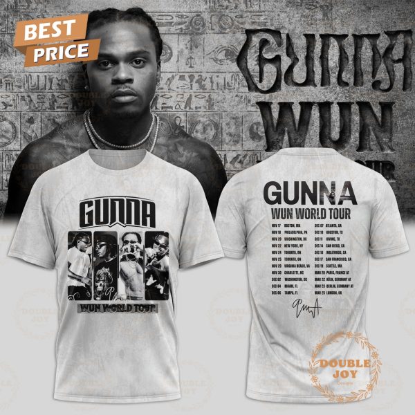 Gunna x Tour Wun World 2025 T-Shirt, Hoodie