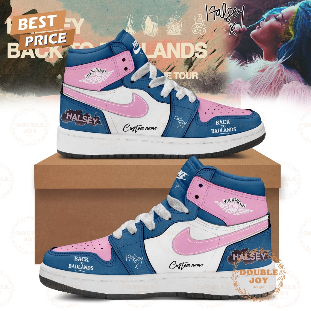Halsey x Back to Badlands Tour 2025 Custom Name Air Jordan 1 Hightop Shoes