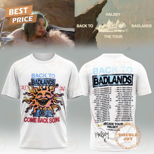 Halsey x Tour Back To Badlands 2025 2026 T-Shirt, Hoodie