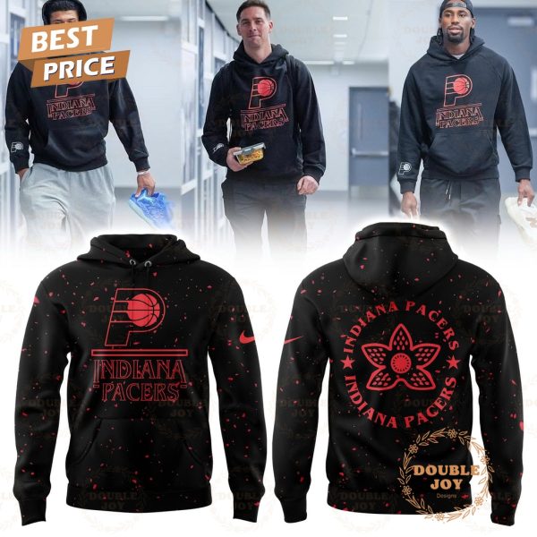Indiana Pacers x Stranger Things 2025 Limited Edition Black Hoodie