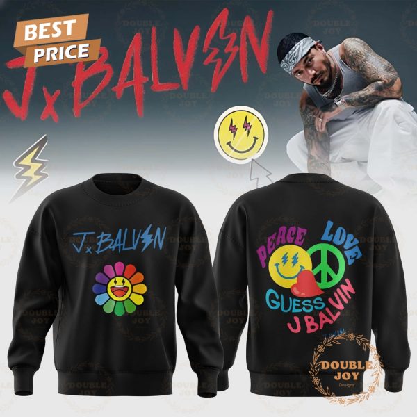 J Balvin x Tour 2025 Guess Men’s J Balvin Graphic Ugly Sweater