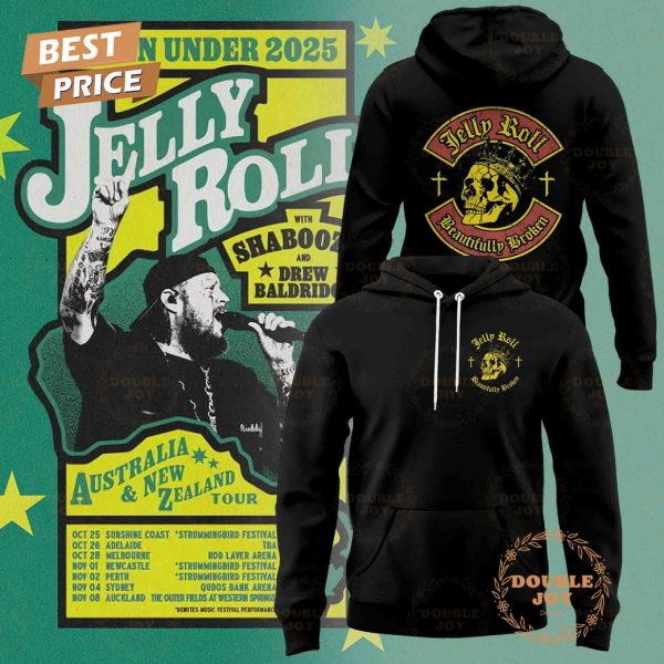 Jelly Roll x Tour Down Under Beautifully Broken 2025 Hoodie