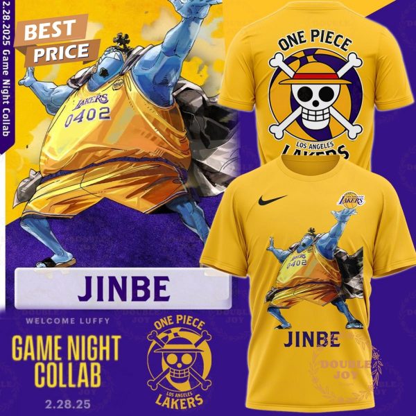 Jinbe One Piece x Los Angeles Lakers Game Night T-Shirt, Hoodie