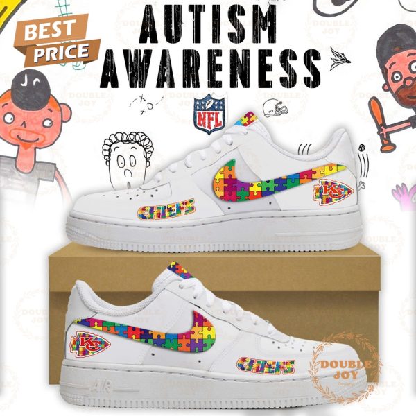 Kansas City Chiefs x Autism Awareness 2025 Air Force 1 Sneakers