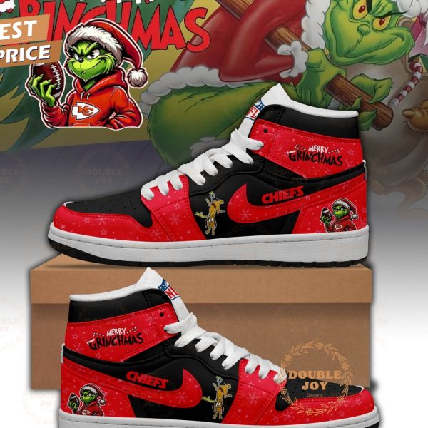 Kansas City Chiefs x Merry Grichmas 2025 Air Jordan 1 Hightop Shoes