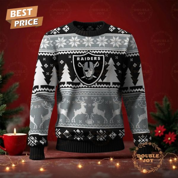 Las Vegas Raiders Merry Christmas 2025 Sweater
