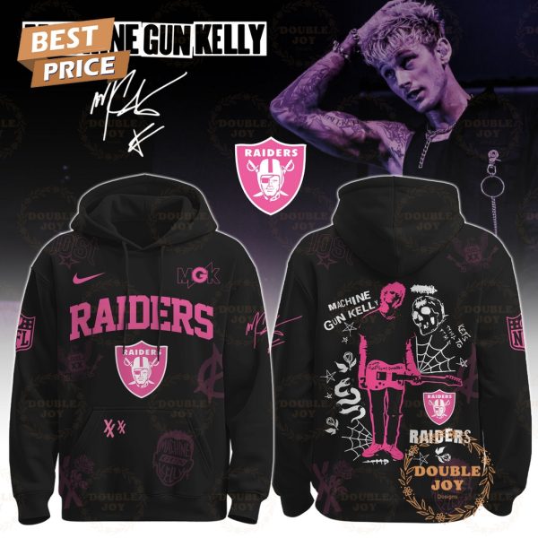 Las Vegas Raiders x Machine Gun Kelly Tour The Lost Americana 2025 Hoodie