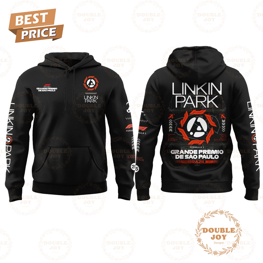 Linkin Park X Grand Prix Sao Paulo F1 2025 Hoodie Linkin Park X Grand Prix Sao Paulo F1 2025 Hoodie