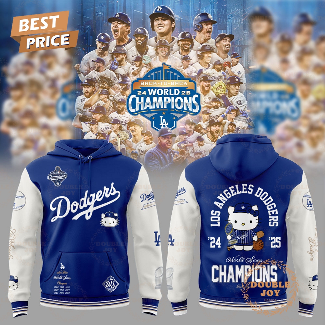 Los Angeles Dodgers x Hello Kitty 24-25 World Series Champions 2025 Hoodie Los Angeles Dodgers x Hello Kitty 24-25 World Series Champions 2025 Hoodie
