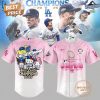 Los Angeles Dodgers x Hellokitty World Series 2025 Champions BACK to BACK Baseball Jersey