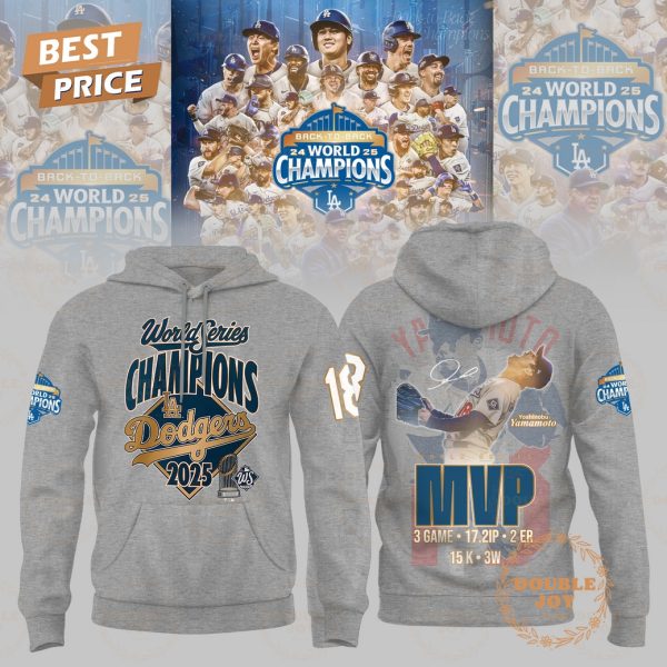 Los Angeles Dodgers x MVP Yamamoto World Series Champions 2025 Hoodie