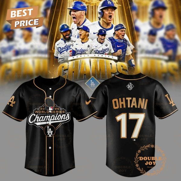 Los Angeles Dodgers x Ohtani 2025 World Series Champions Baseball Jersey