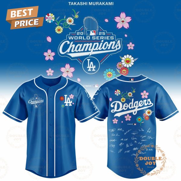 Los Angeles Dodgers x Takashi Murakami World Series Champions 2025 Baseball Jersey