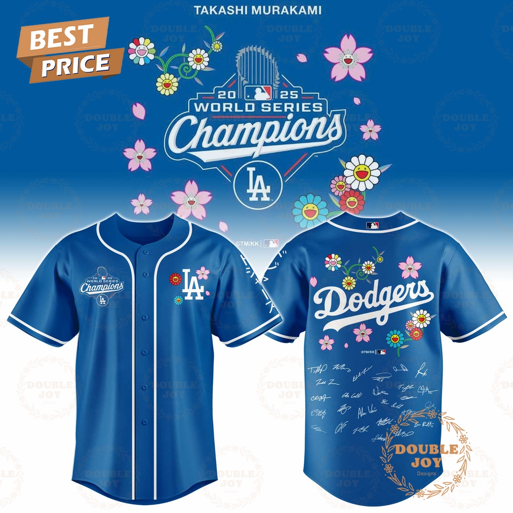 Los Angeles Dodgers x Takashi Murakami World Series Champions 2025 Baseball Jersey Los Angeles Dodgers x Takashi Murakami World Series Champions 2025 Baseball Jersey